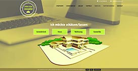 Wordpress-Webseite, Design, Erstellung u. Logo f. Immobilien-Wertermittlung